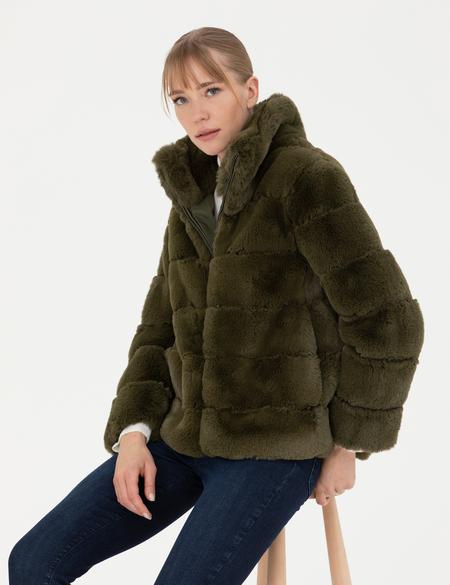 Haki Comfort Fit Suni Kürk - 50272215022