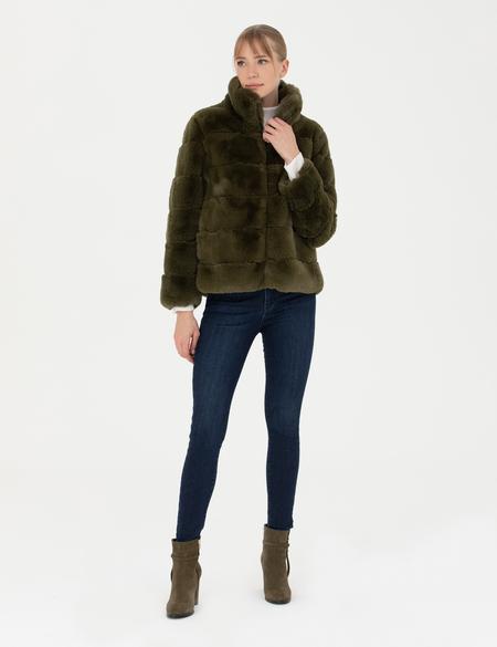 Haki Comfort Fit Suni Kürk - 50272215022