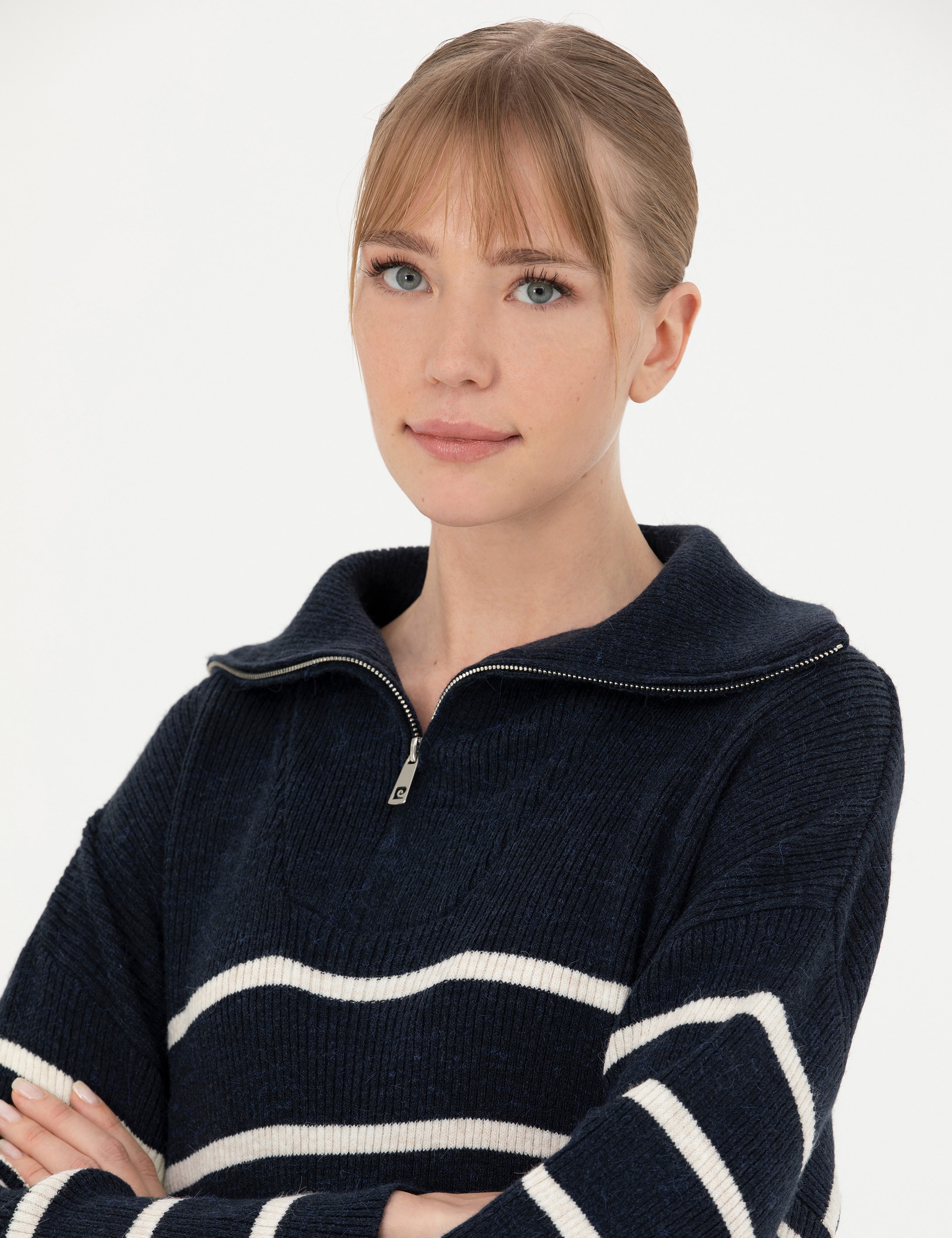 Lacivert Comfort Fit Kazak - Image 2