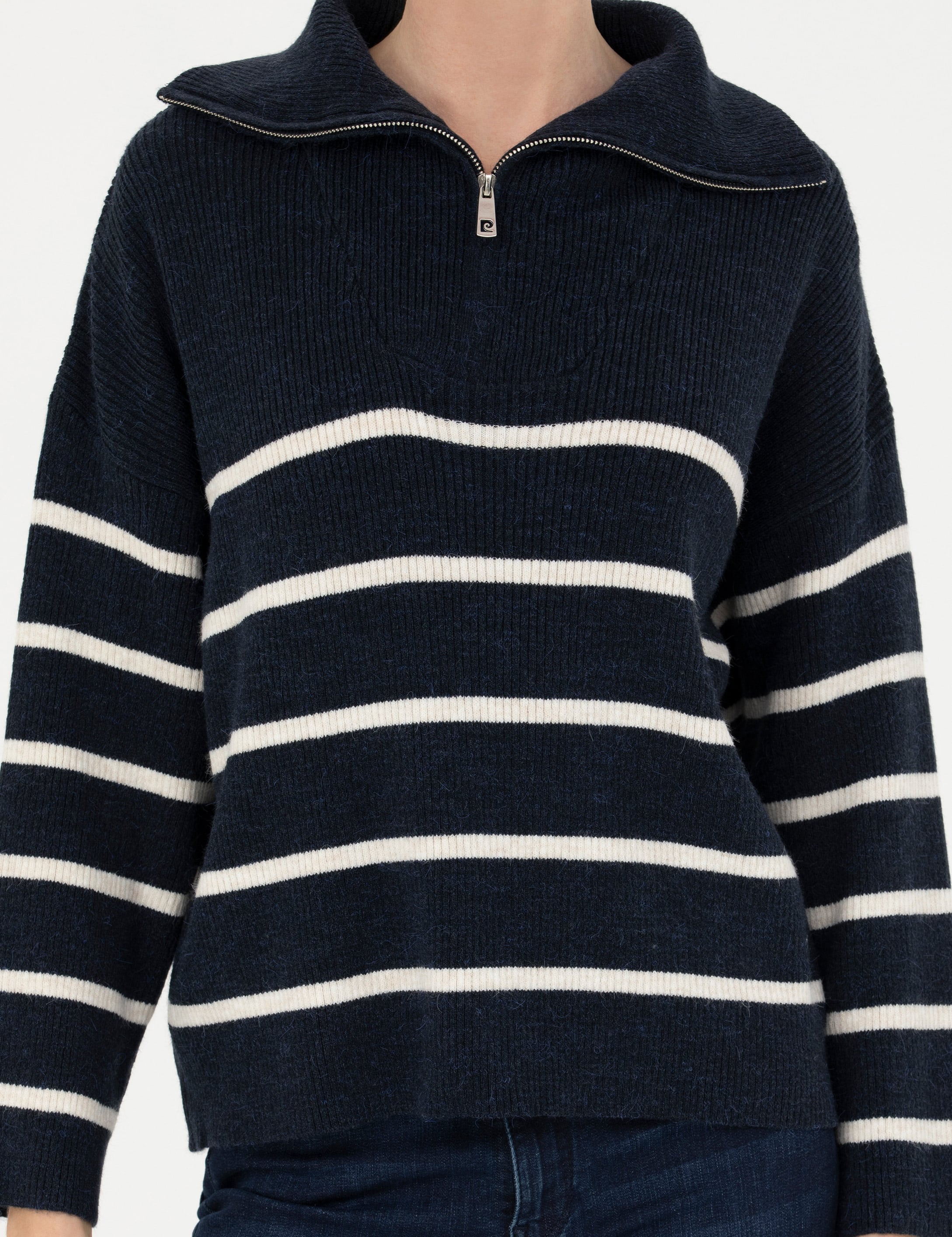 Lacivert Comfort Fit Kazak - Image 6