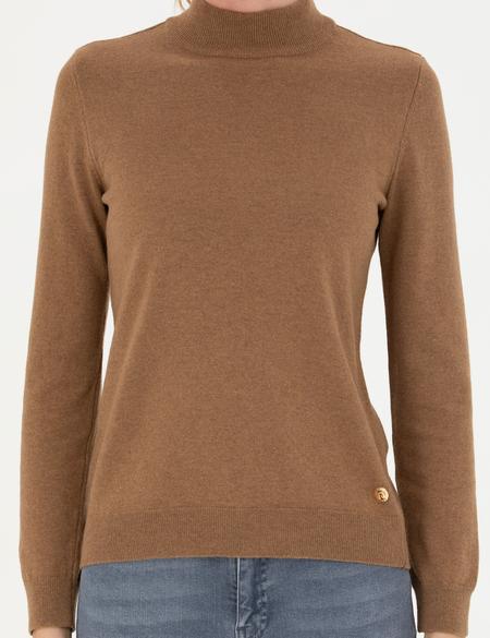 Camel Slim Fit Yarım Balıkçı Yaka Kazak - 50280689003