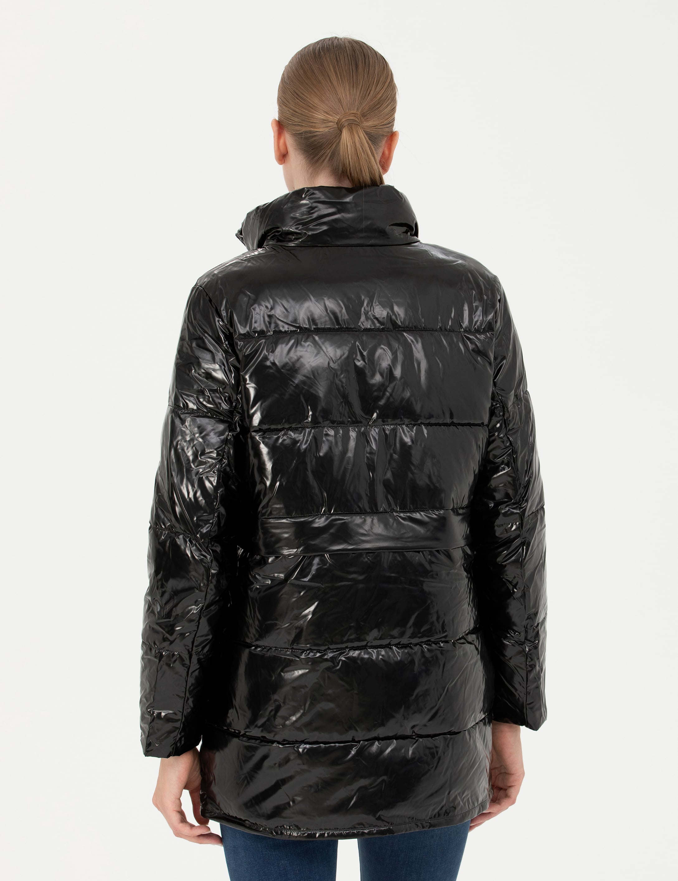 Pierre Cardin Siyah Parlak Mont görsel 6