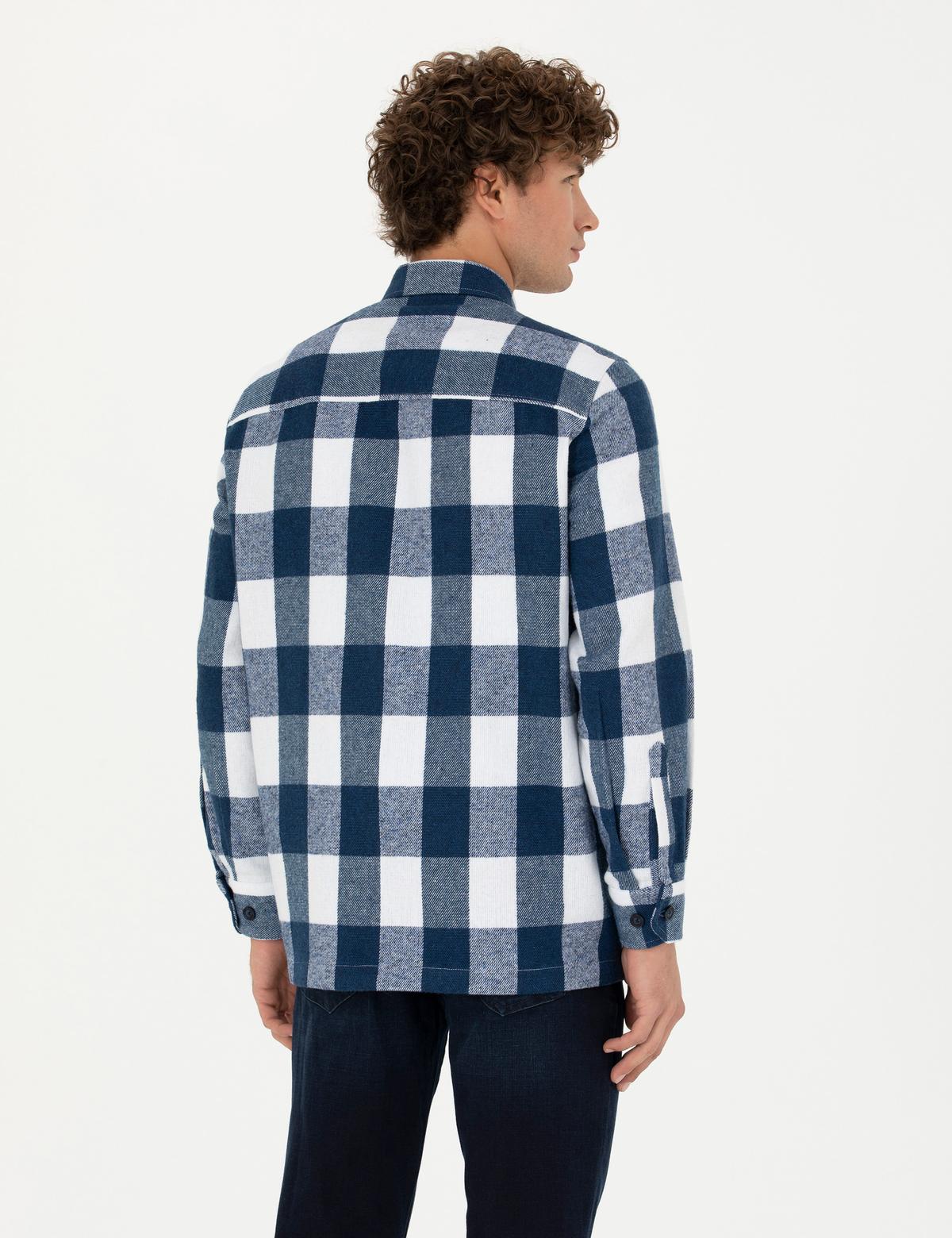 Lacivert Comfort Fit Gömlek Ceket - 50277888001