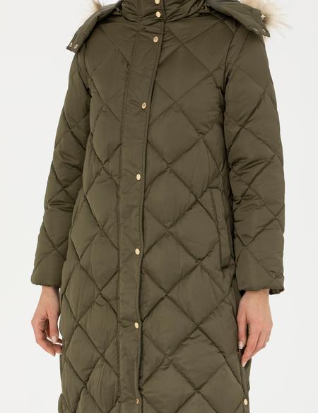 Haki Kapüşonlu Kaban - 50272233011