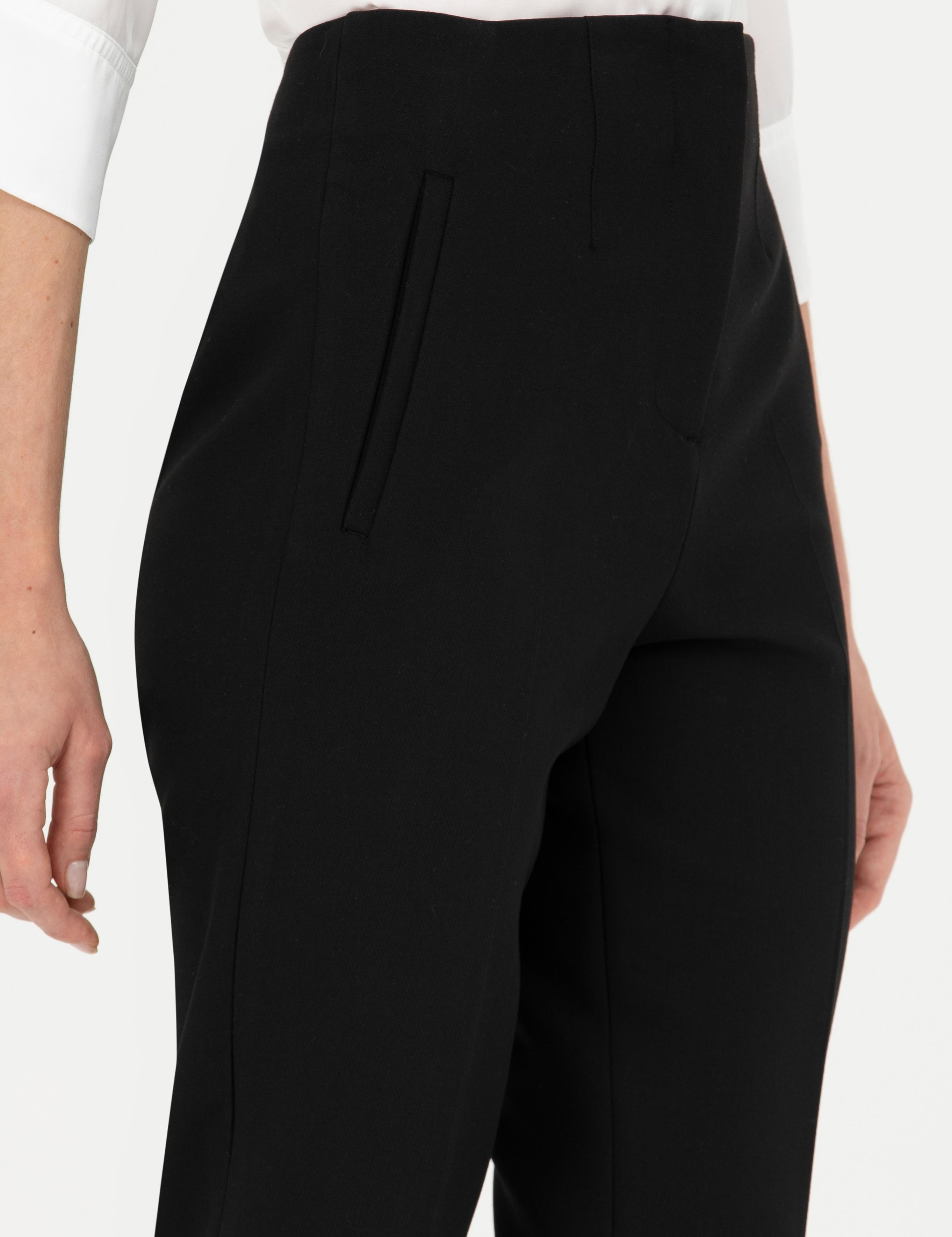 Siyah Carrot Fit Kumaş Pantolon