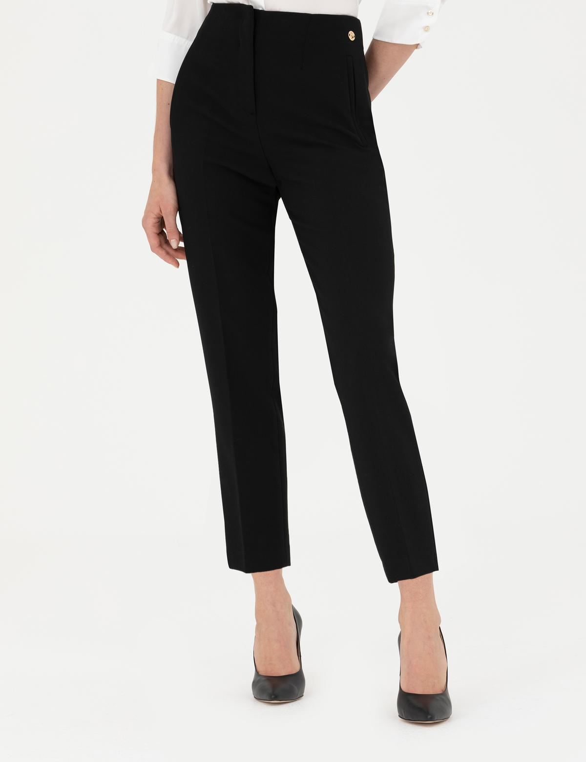 Siyah Carrot Fit Kumaş Pantolon - 50273090013