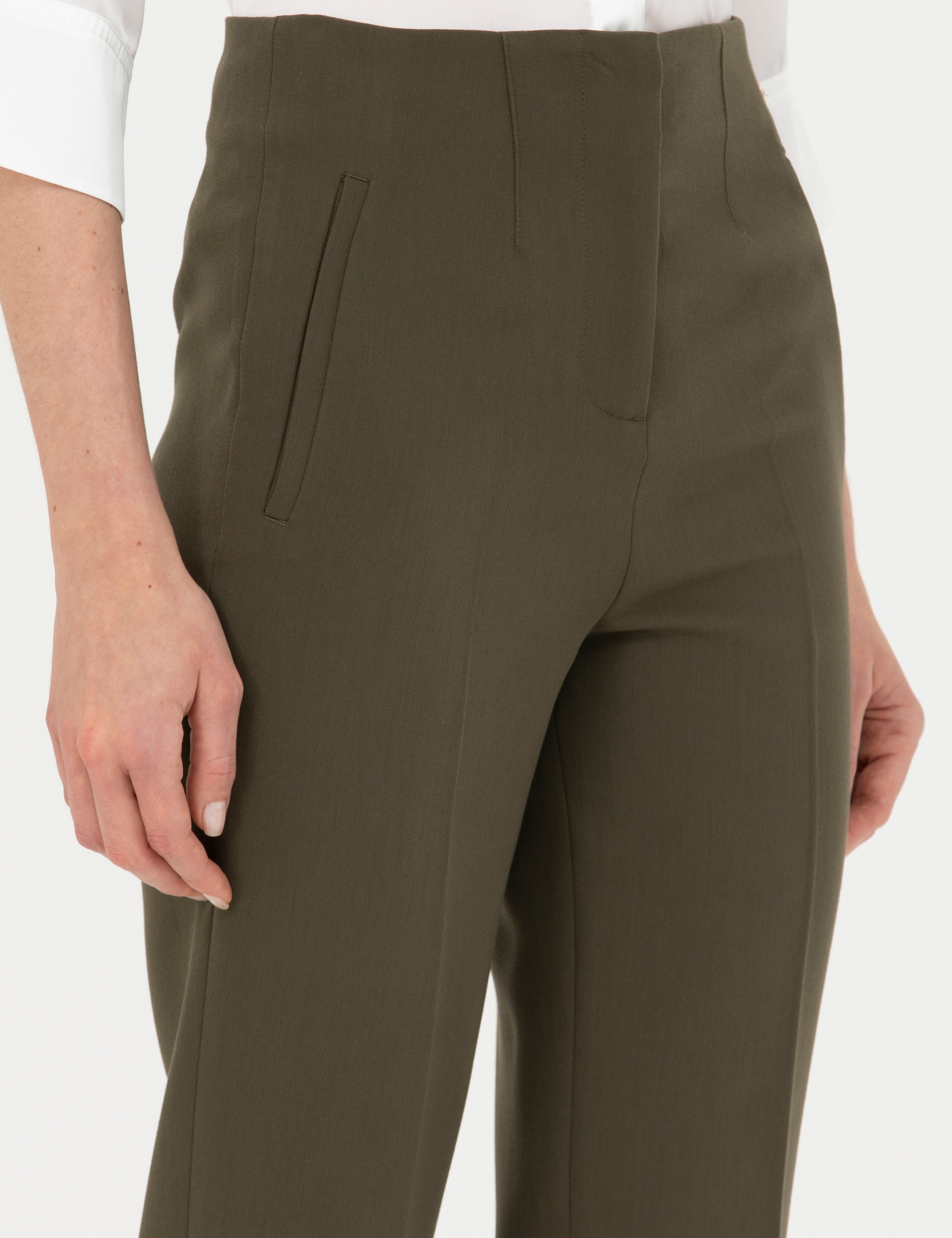 Kahverengi Carrot Fit Kumaş Pantolon