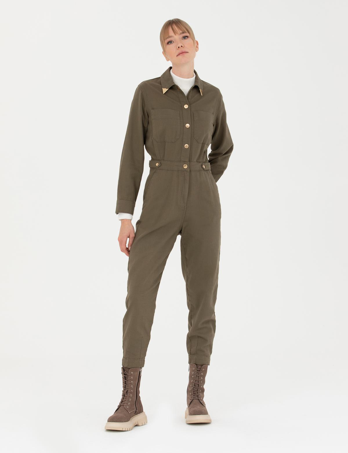 Kahverengi Dokuma Tulum