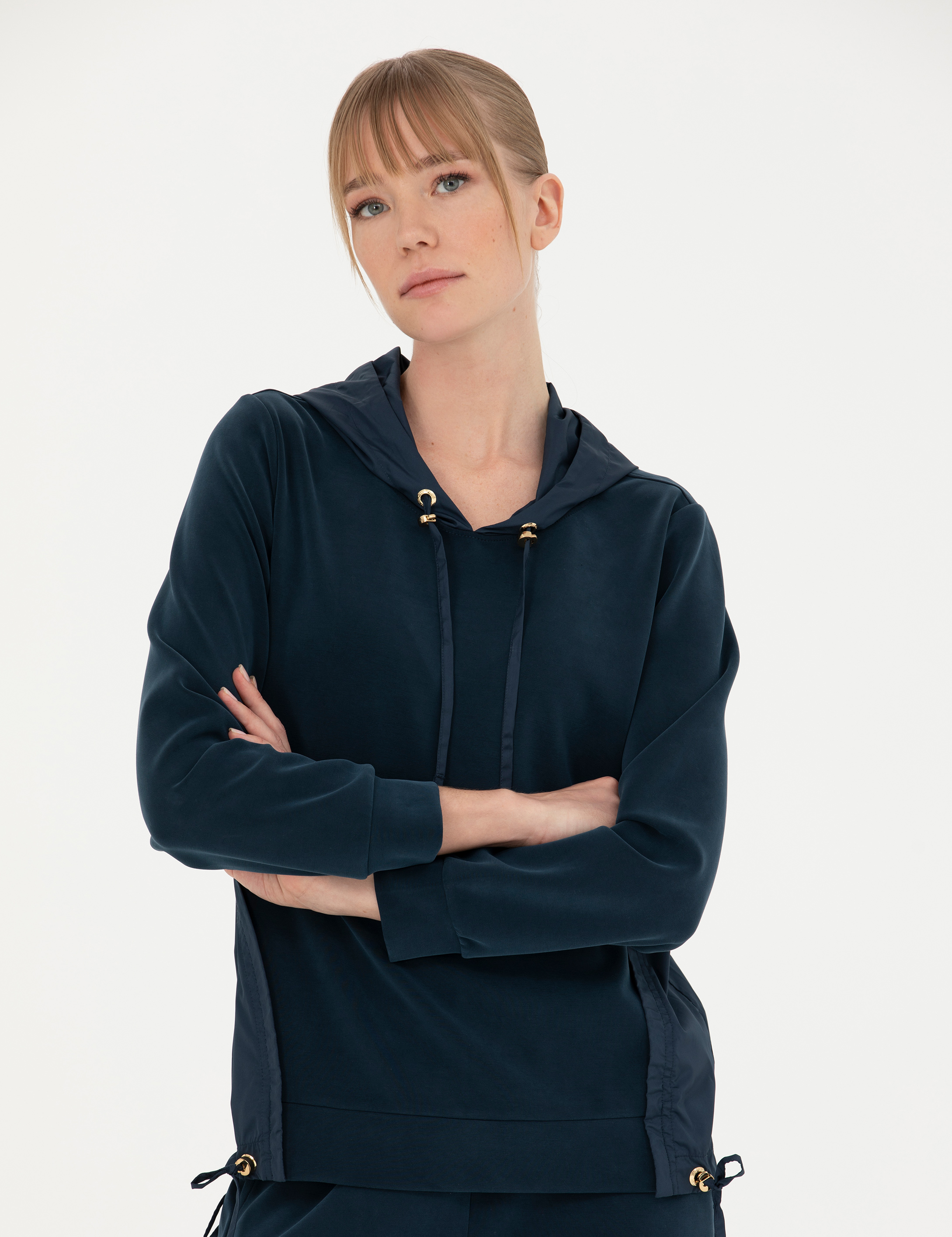 Lacivert Comfort Fit Sweatshirt - Image 3