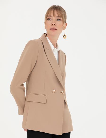 Bej Slim Fit Ceket - 50273085022