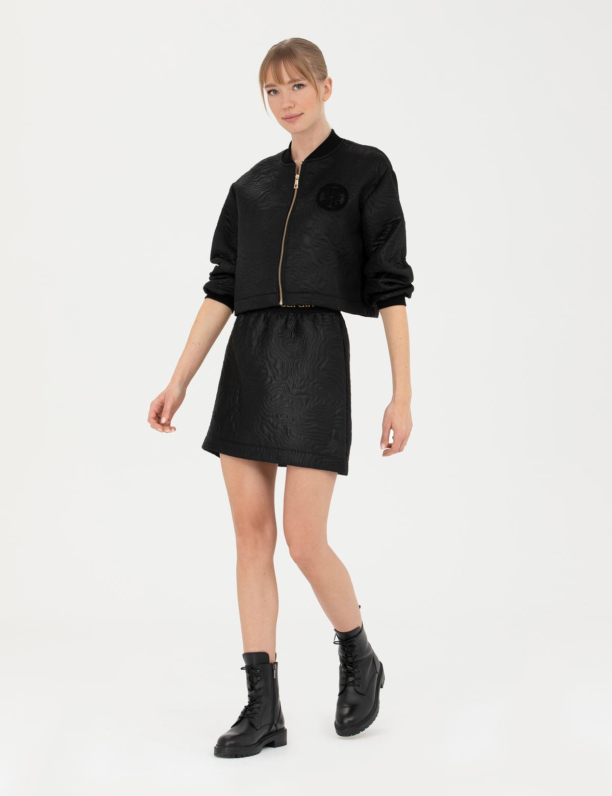 Siyah A Kesim Dokuma Etek - 50273122001