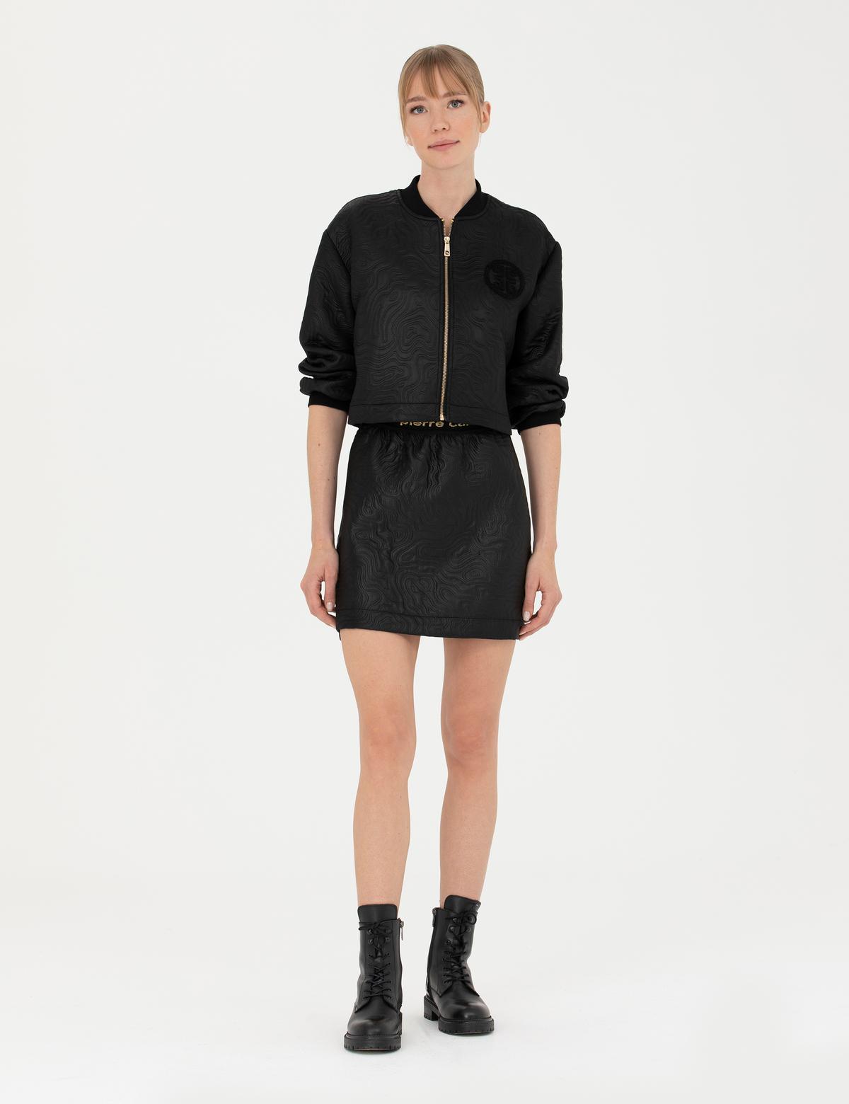 Siyah A Kesim Dokuma Etek