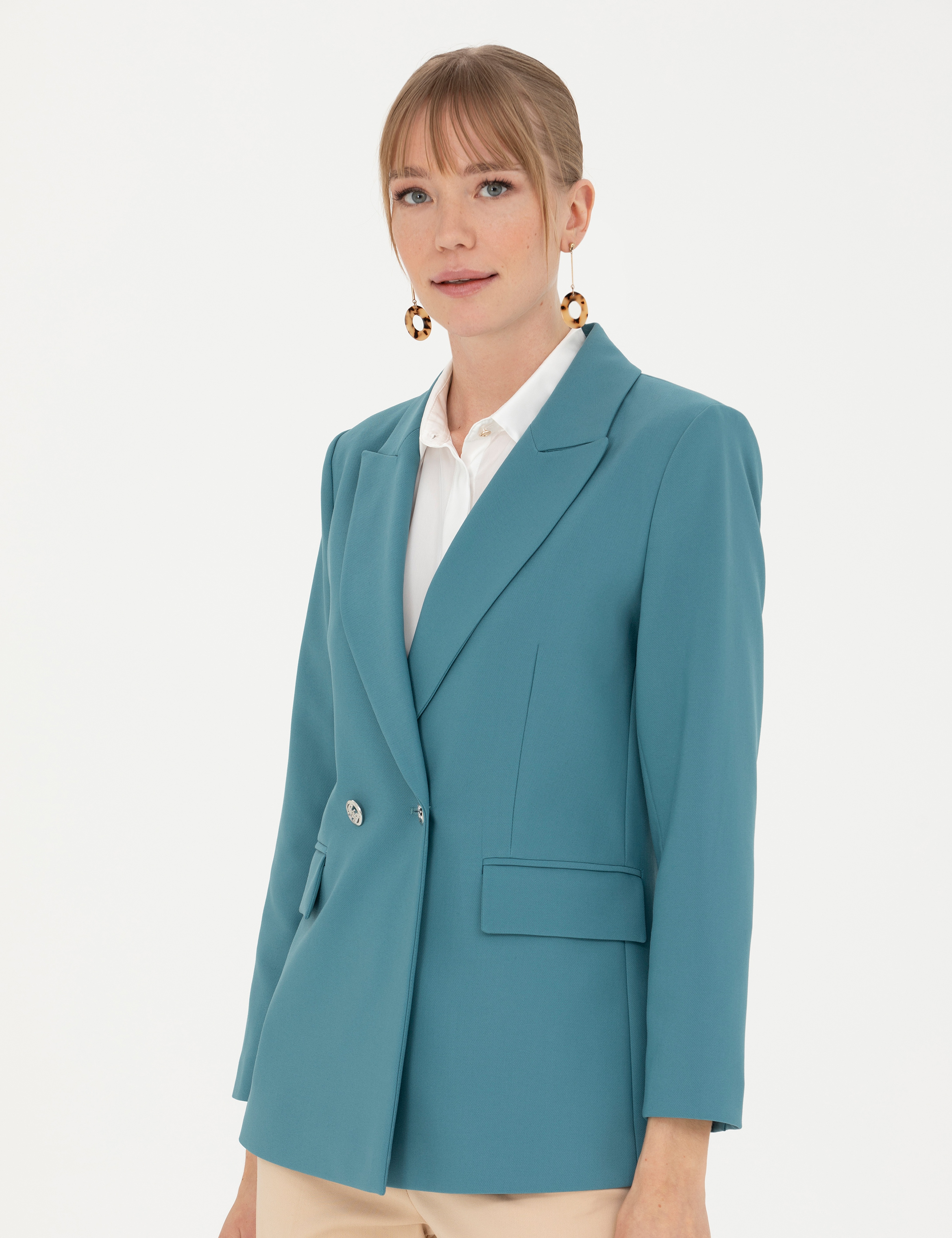 Petrol Slim Fit Ceket - Image 3
