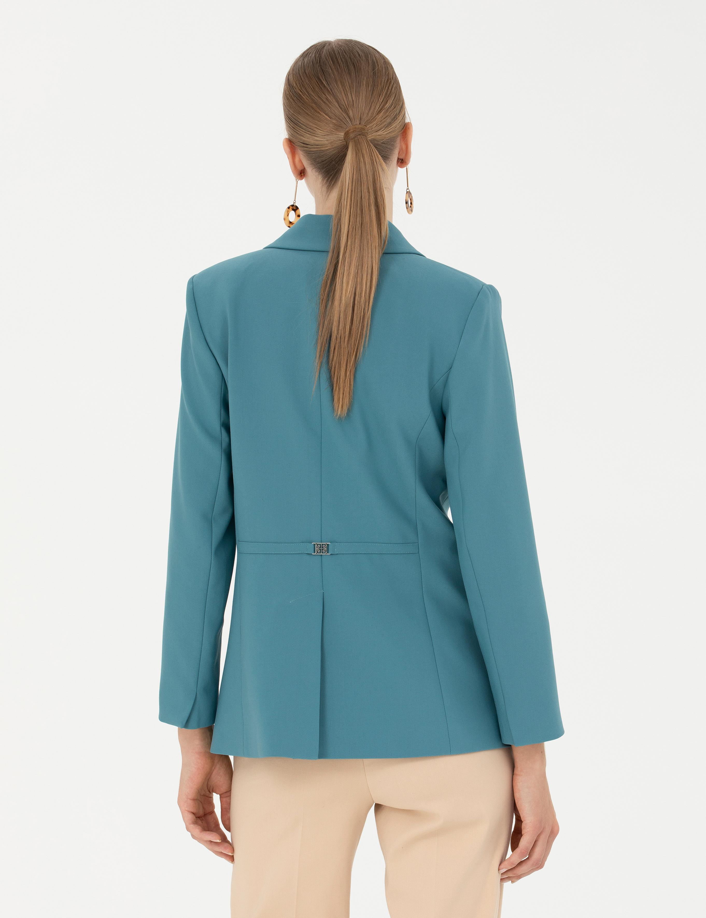 Petrol Slim Fit Ceket