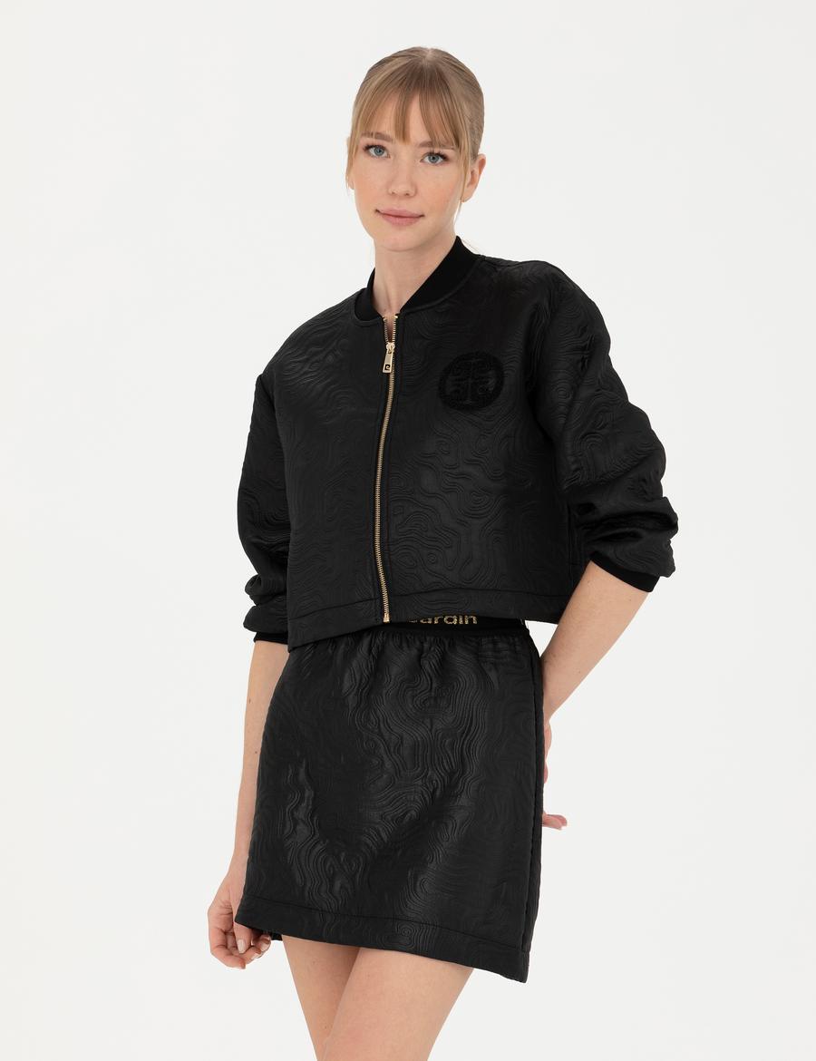 Siyah Crop Top Ceket