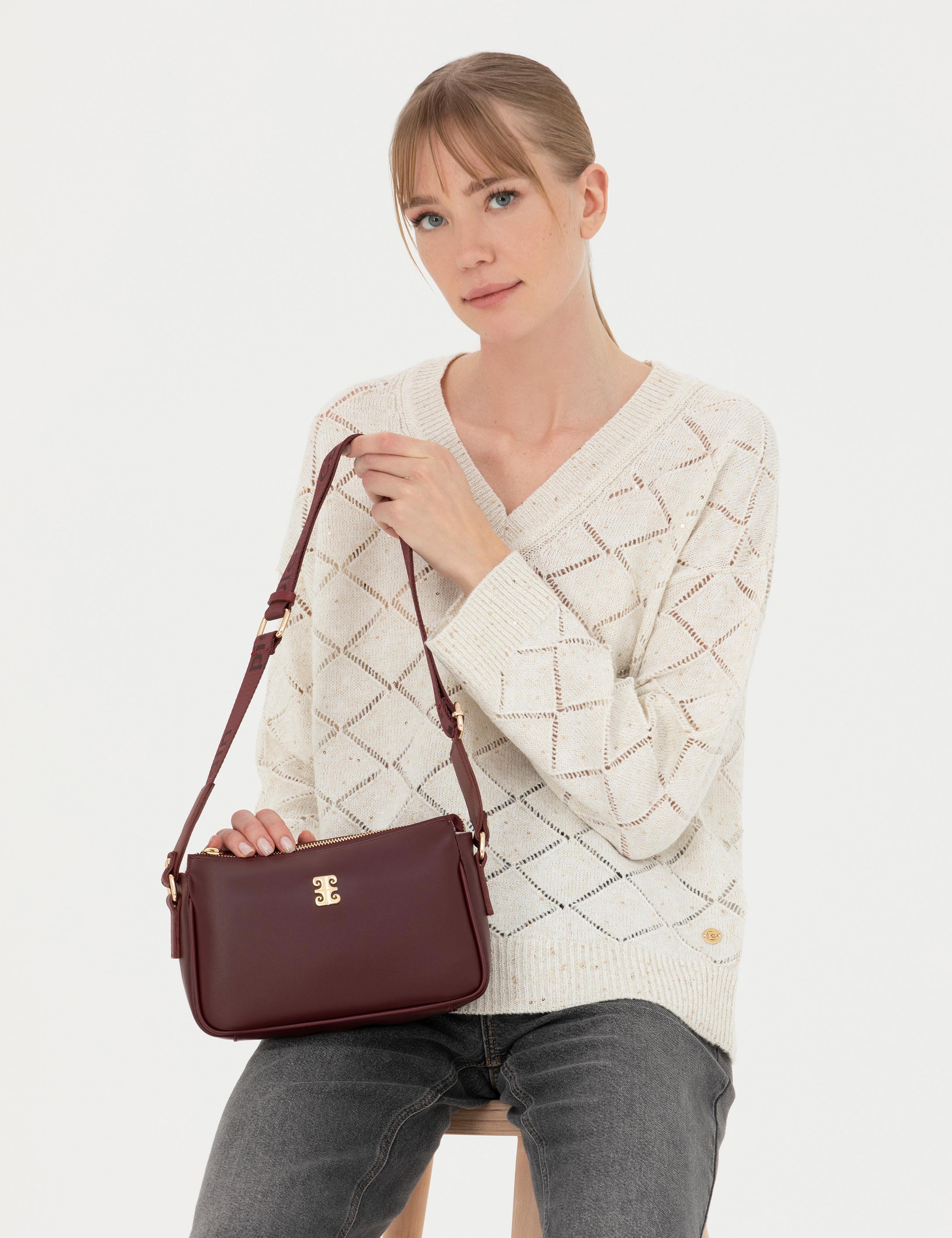 Bordo Çapraz Çanta