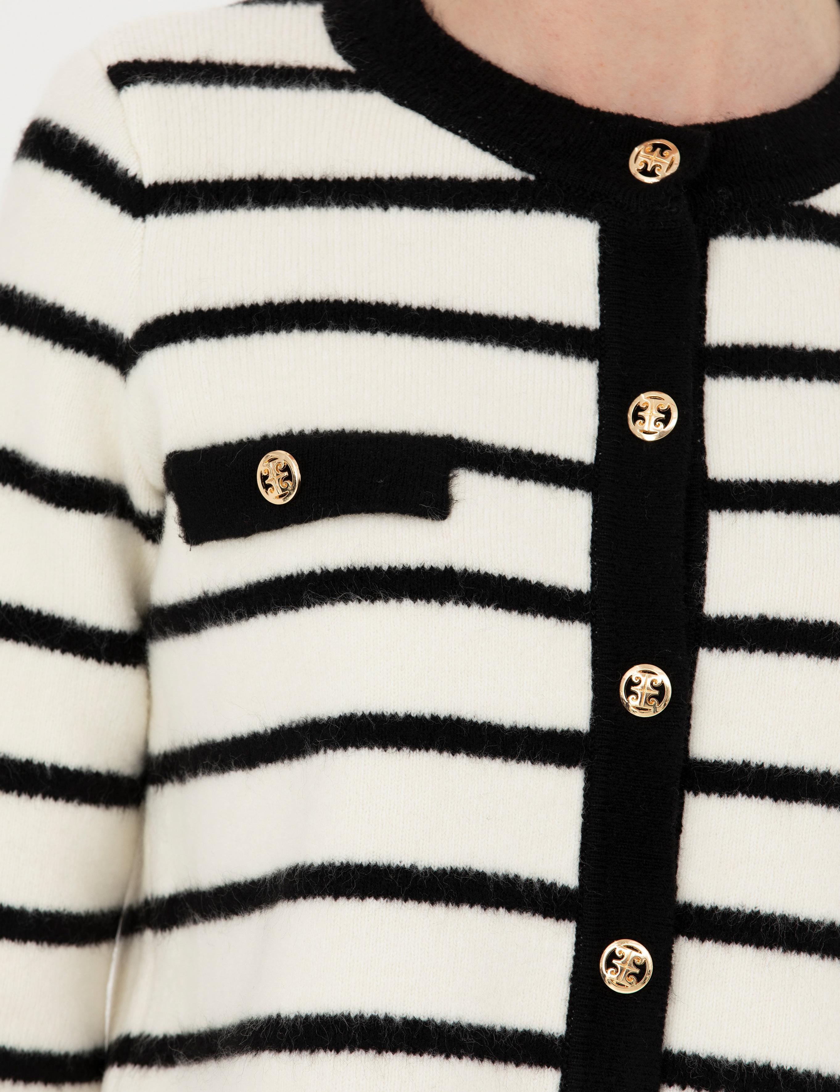 Ekru Crop Top Triko Hırka