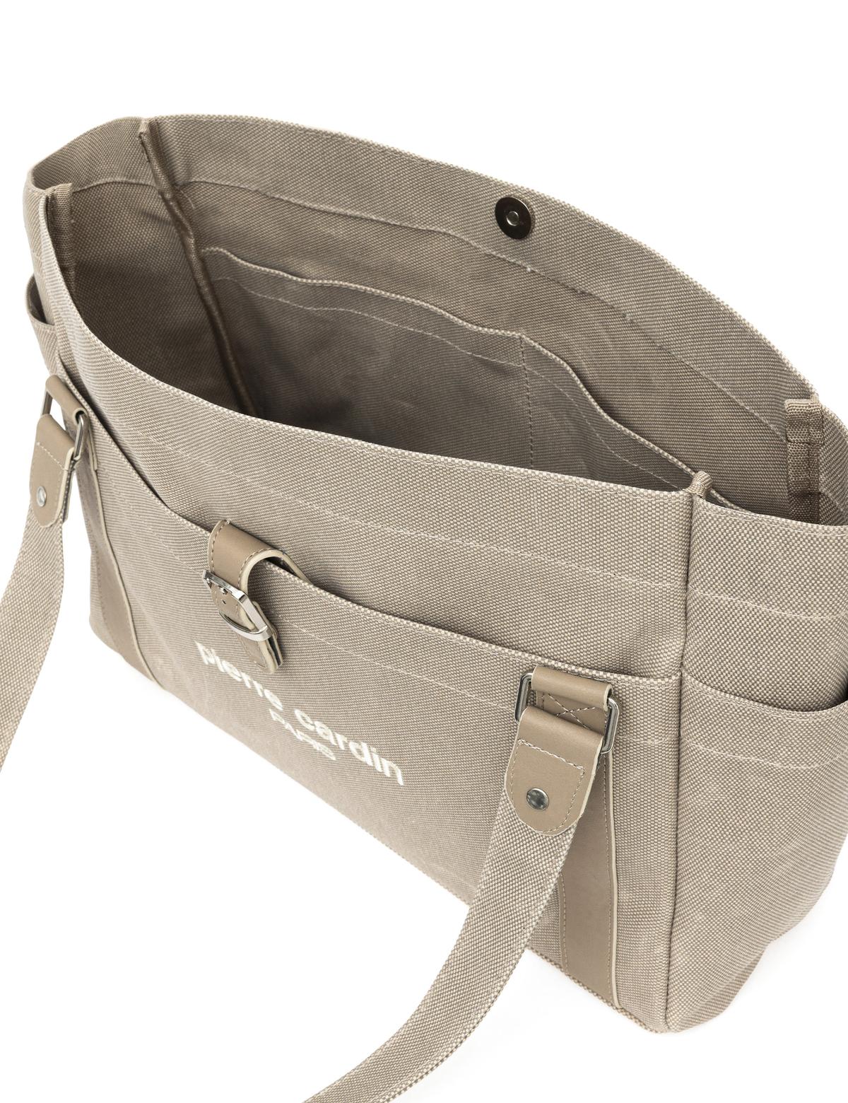 Bej Kanvas Kol Çantası - 50290190002