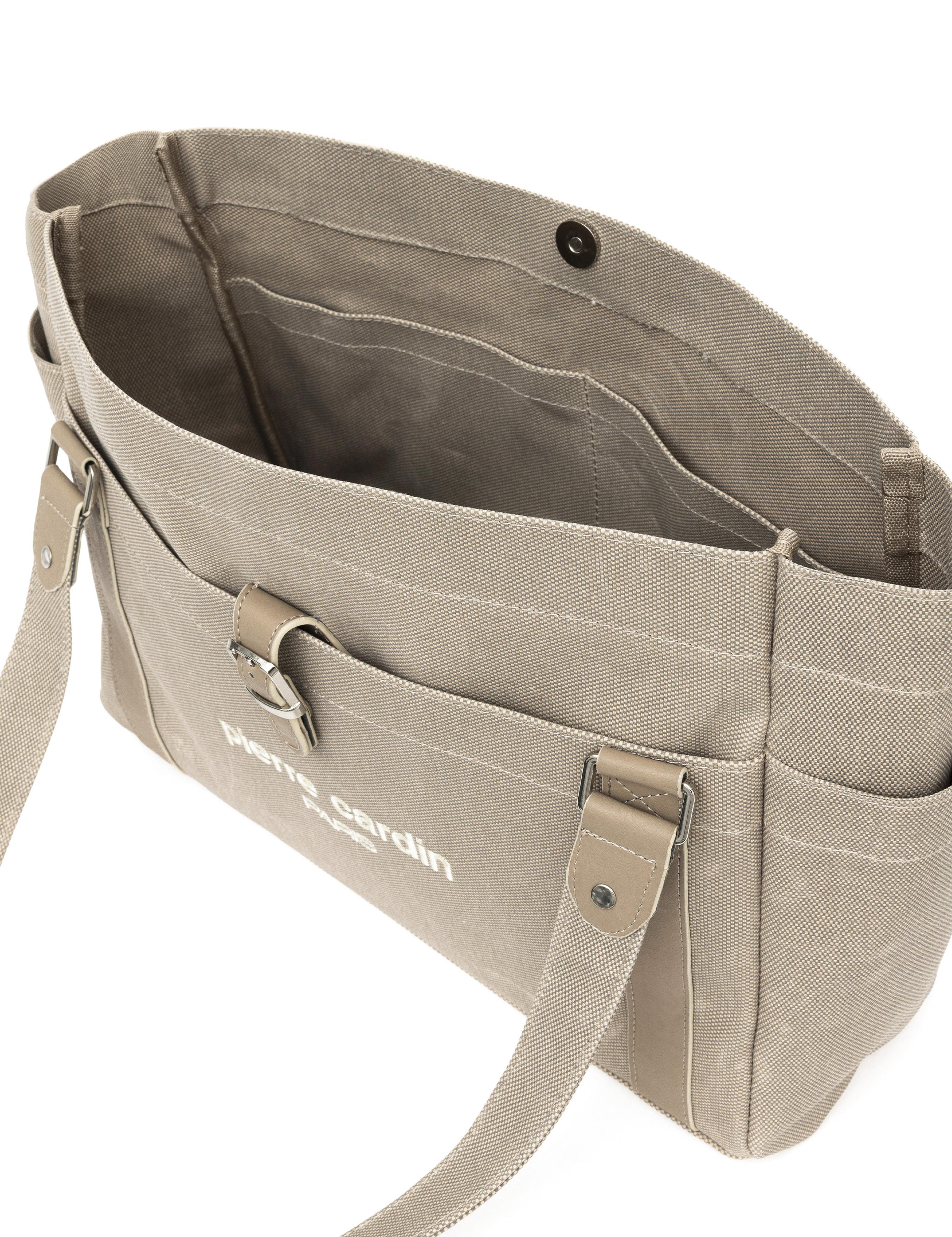 Bej Kanvas Kol Çantası