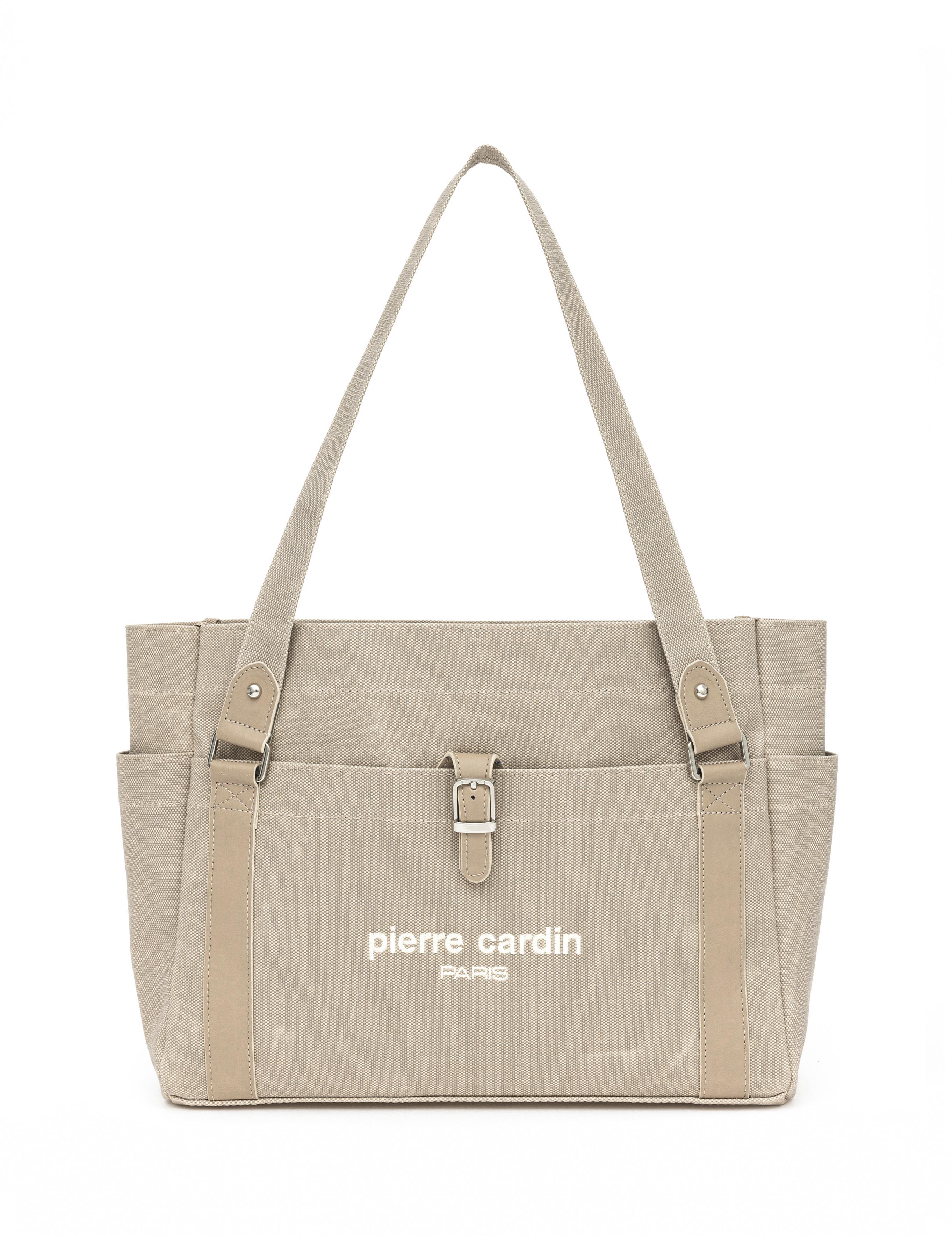 Bej Kanvas Kol Çantası