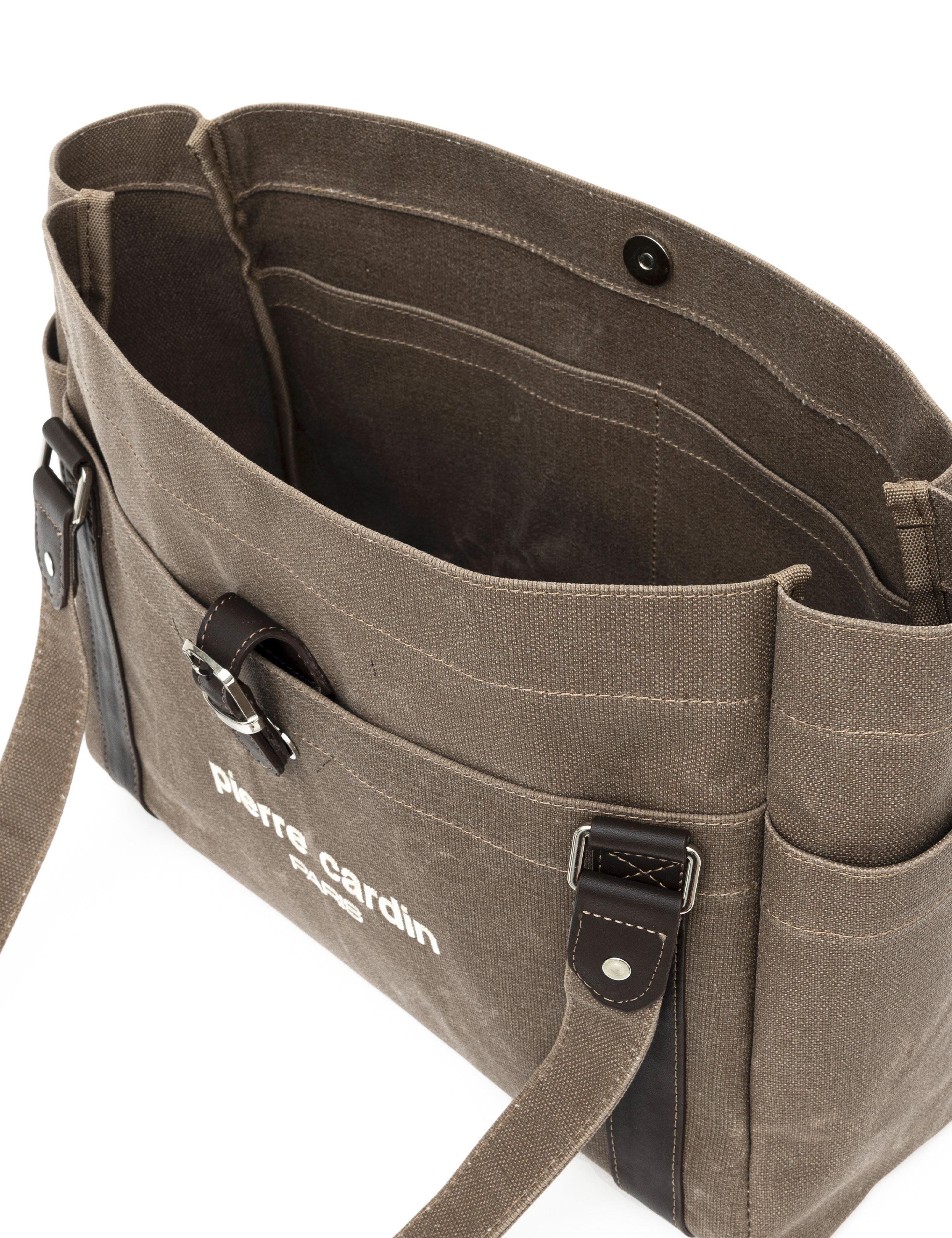 Kahverengi Kanvas Kol Çantası