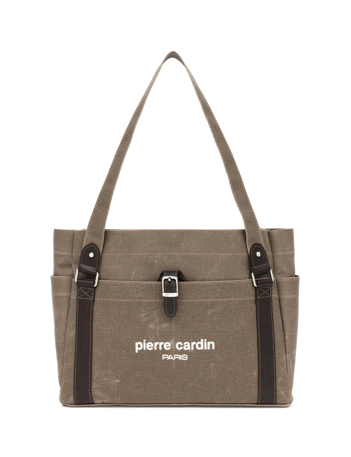 Kahverengi Kanvas Kol Çantası - 50290190003