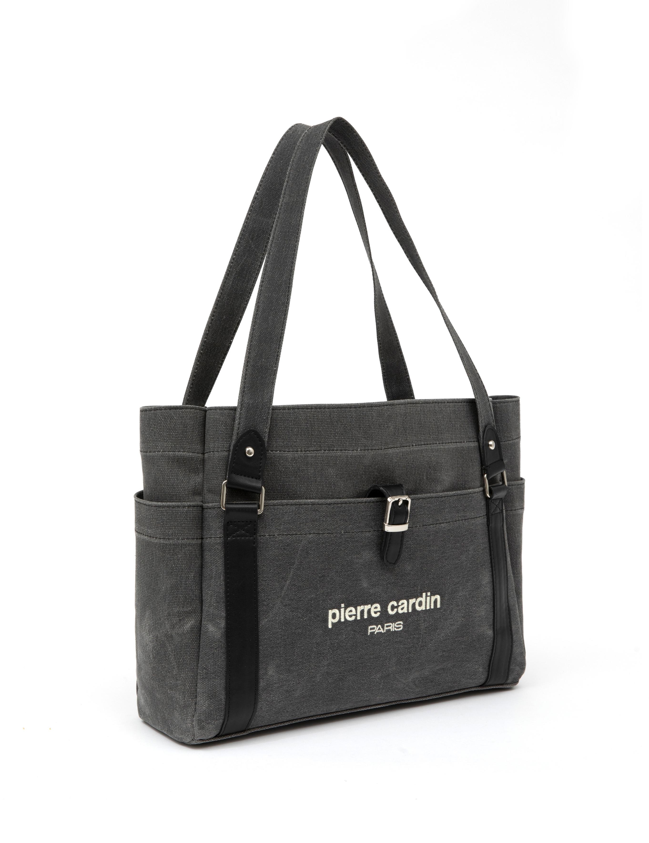 Siyah Kanvas Kol Çantası