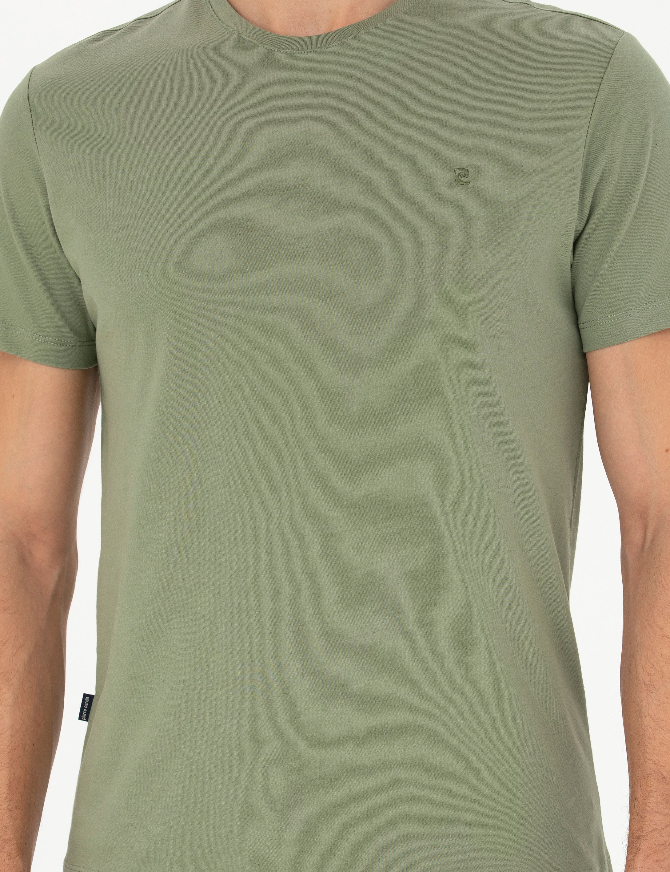 Haki Slim Fit Basic Tişört