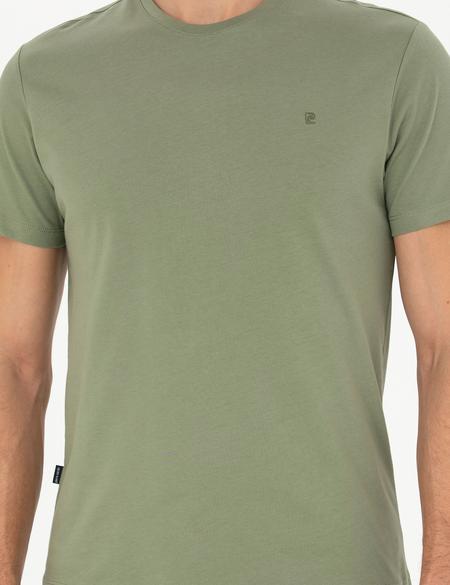 Haki Slim Fit Basic Tişört - 50289335026