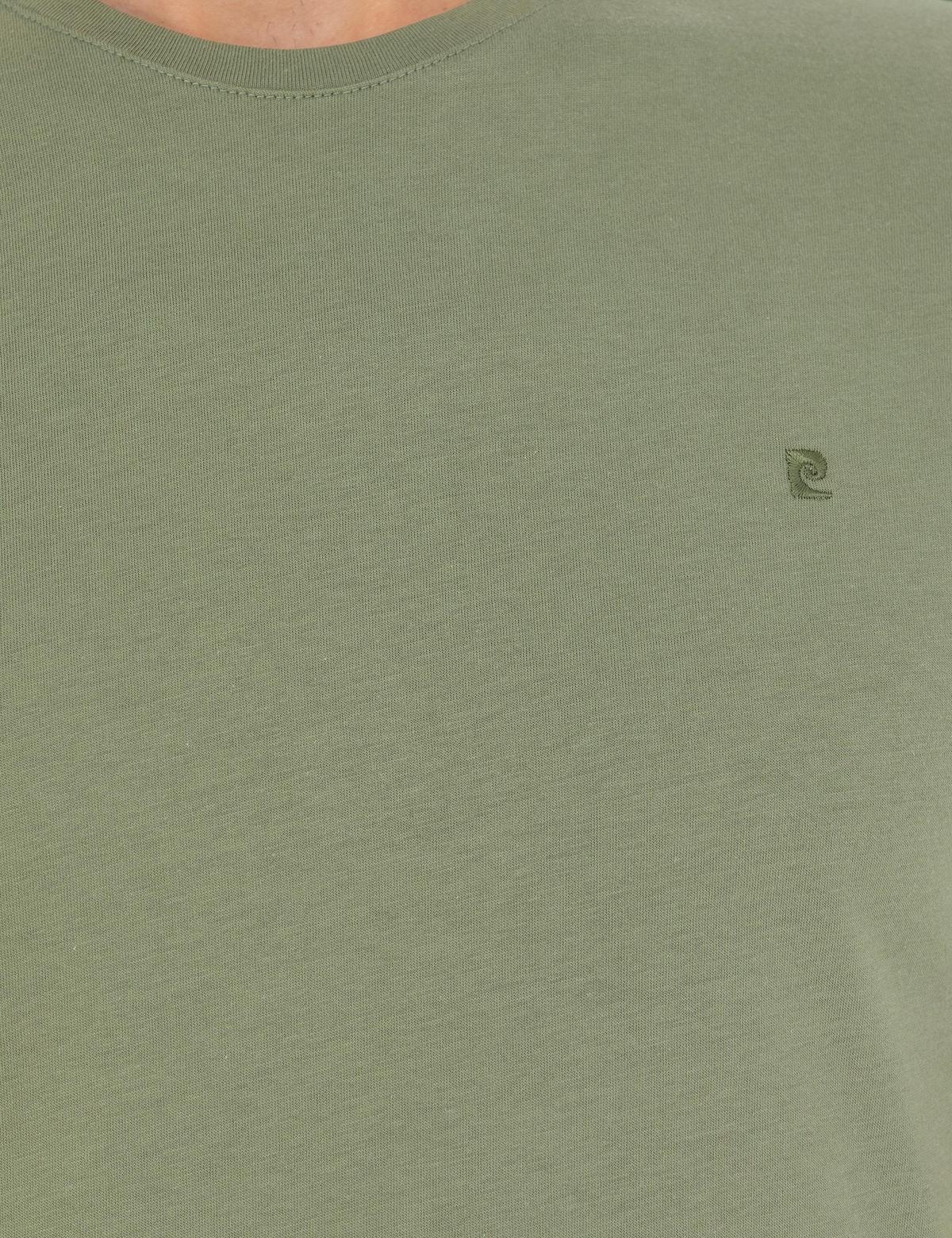 Haki Slim Fit Basic Tişört - 50289335026