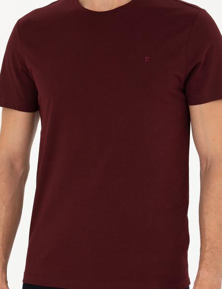 Bordo Slim Fit Basic Tişört - 50289335086