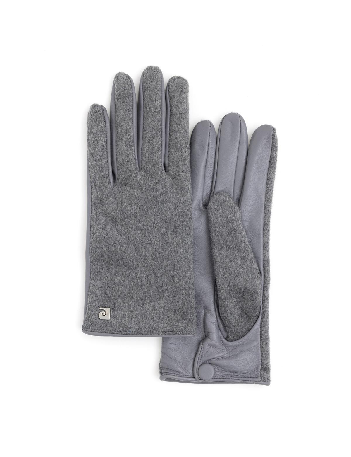 Gri Deri Eldiven - 50287418001