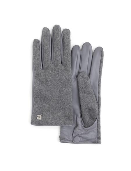 Gri Deri Eldiven - 50287418001