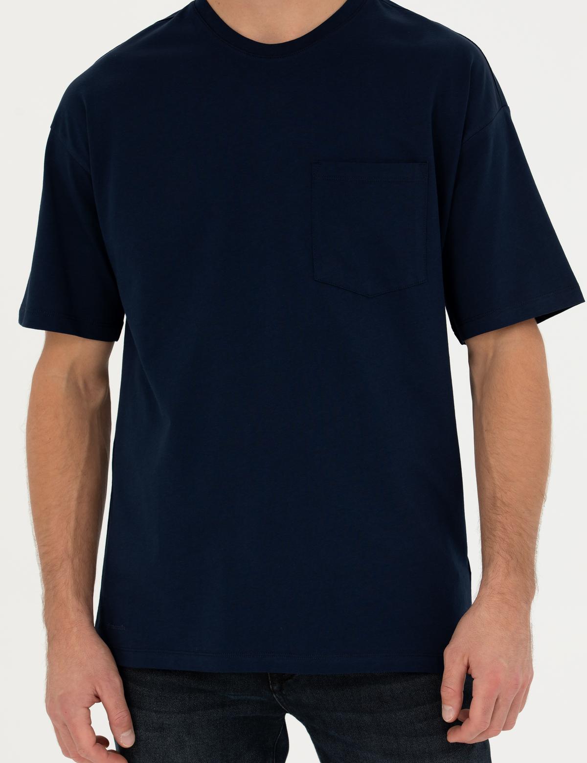 Lacivert Comfort Fit Tişört - 50289362019