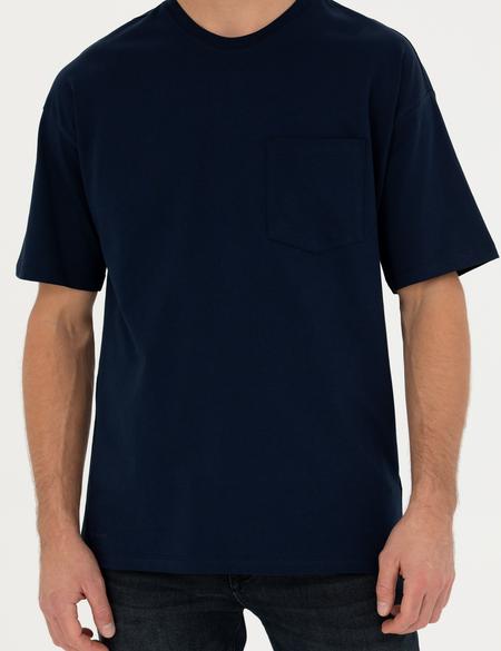 Lacivert Comfort Fit Tişört - 50289362019