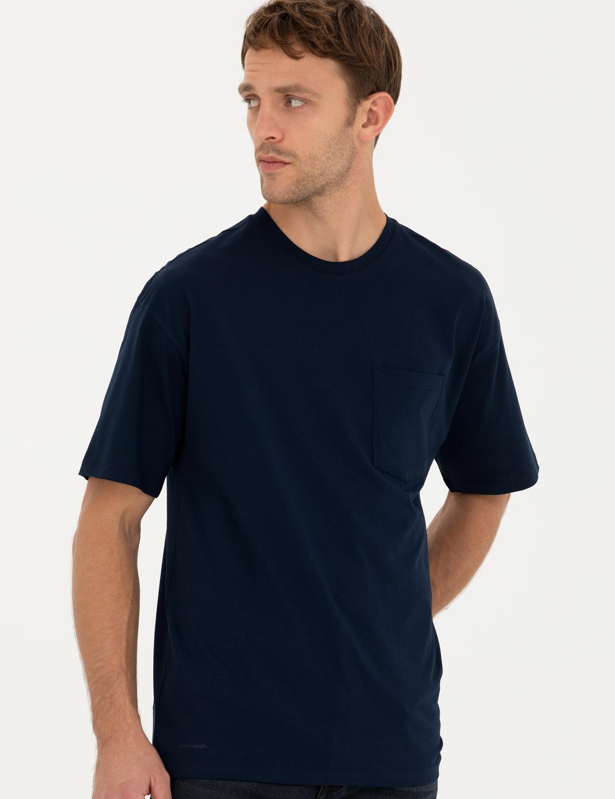 Lacivert Comfort Fit Tişört - 50289362019