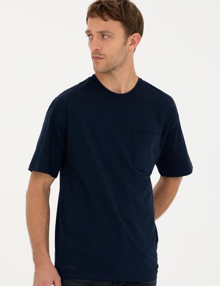 Lacivert Comfort Fit Tişört - 50289362019