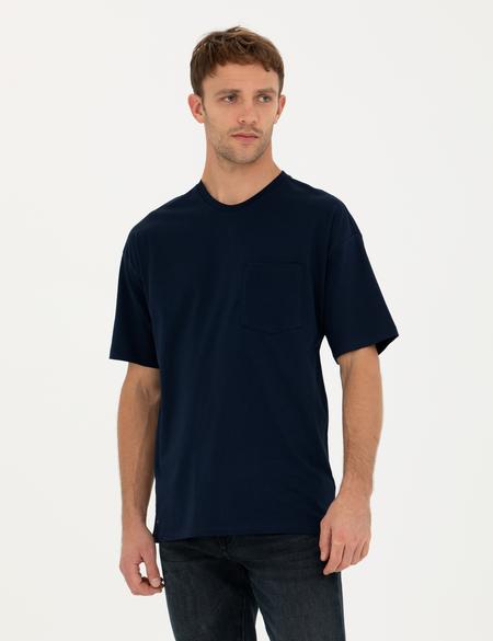 Lacivert Comfort Fit Tişört - 50289362019