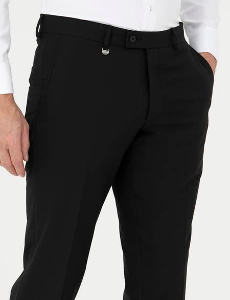 Siyah Slim Fit Kumaş Pantolon - 50291435003