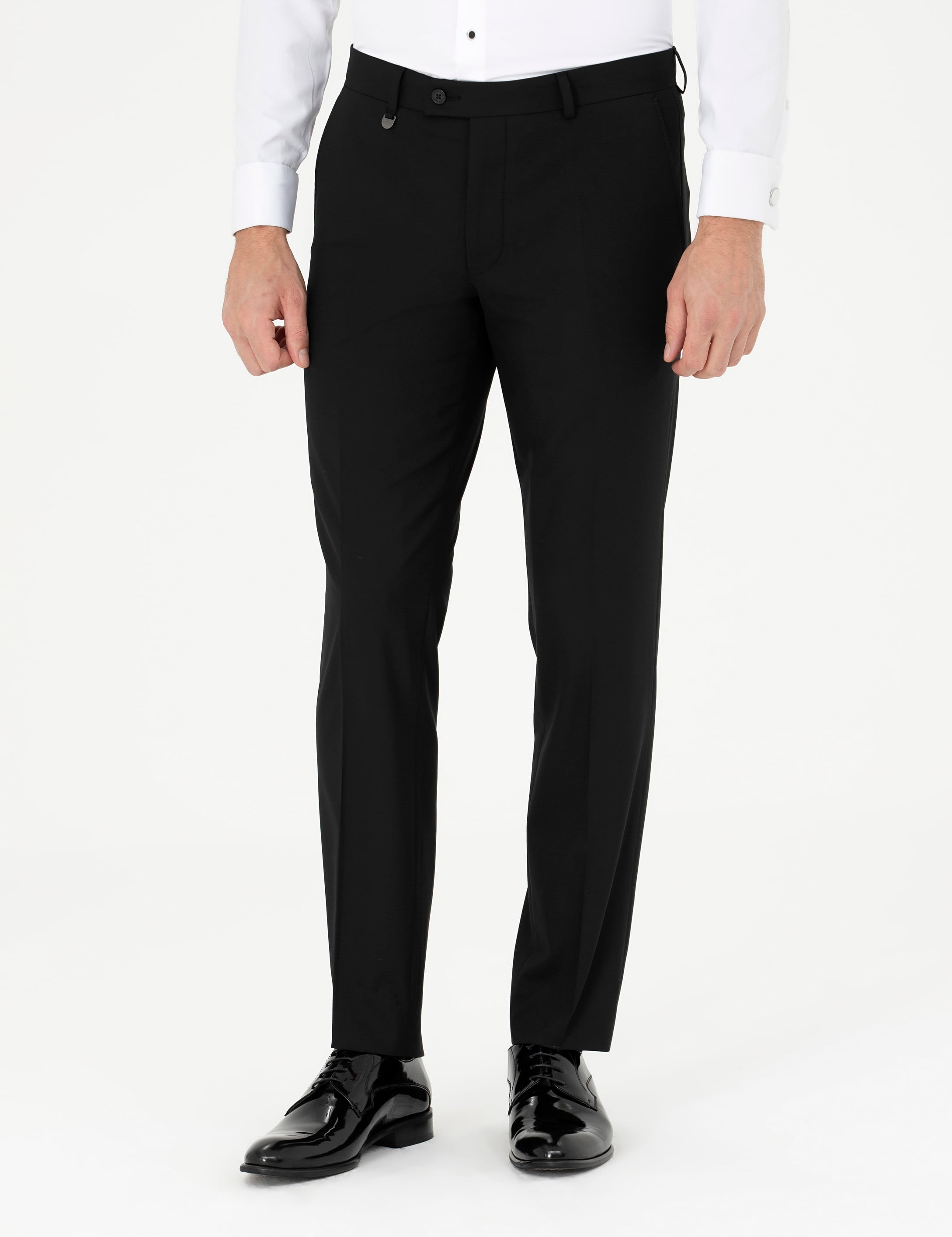 Siyah Slim Fit Kumaş Pantolon