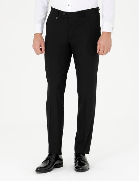 Siyah Slim Fit Kumaş Pantolon - 50291435003