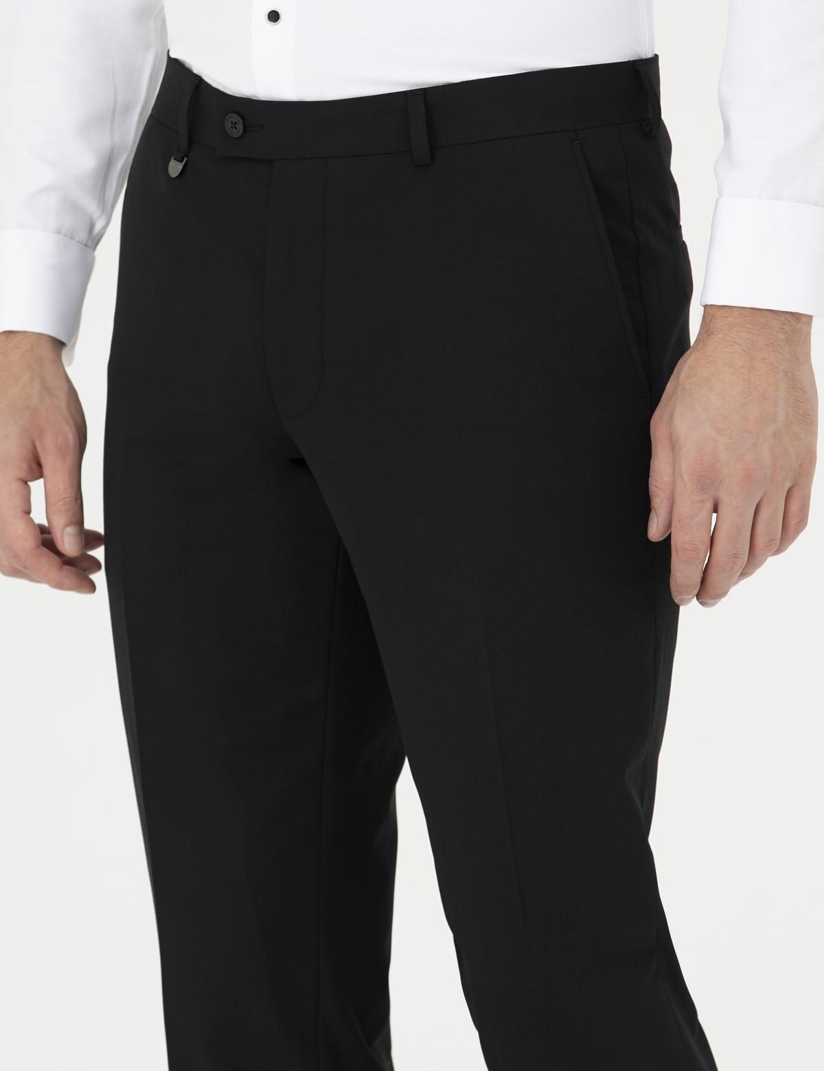 Siyah Slim Fit Kumaş Pantolon - 50291435003