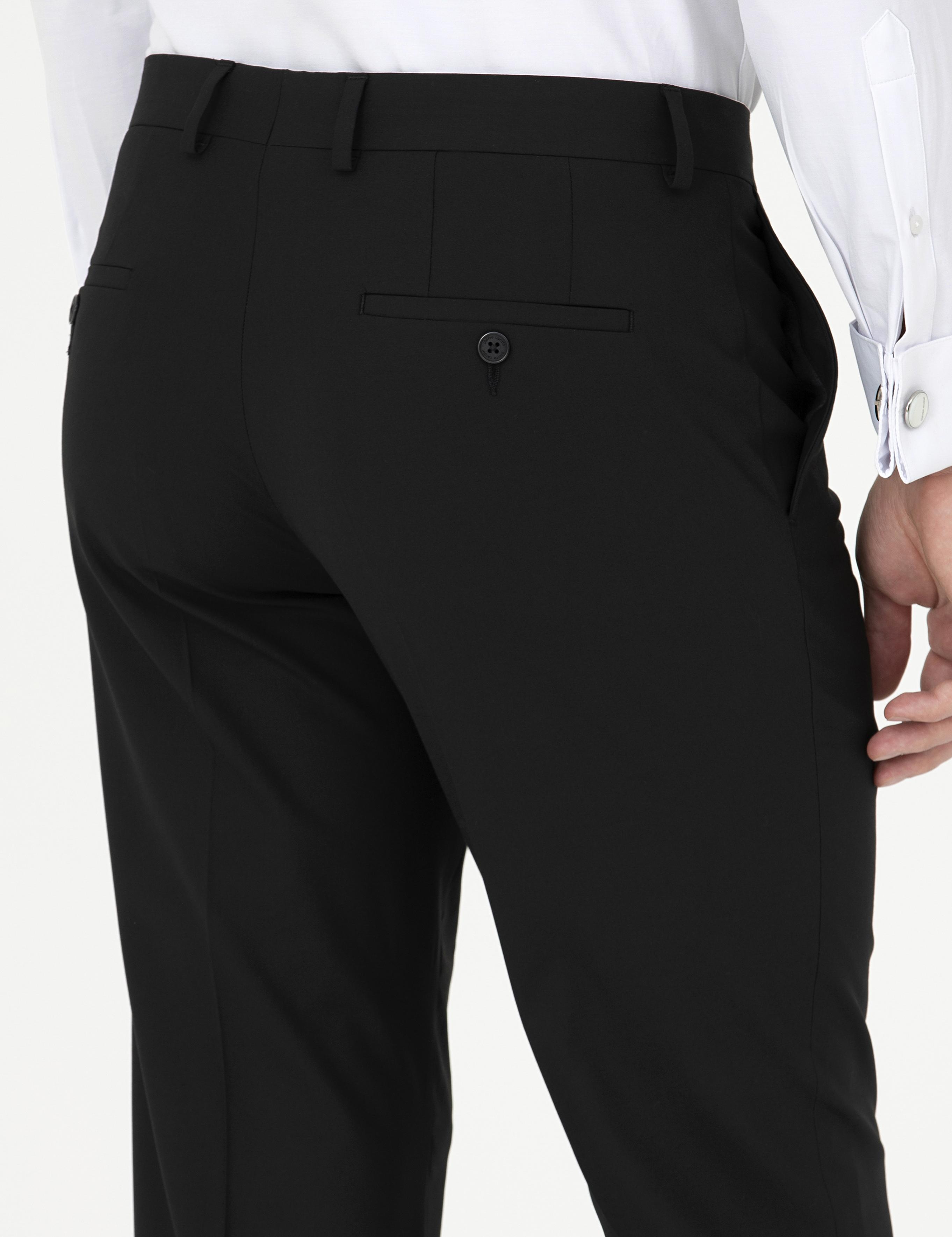 Siyah Slim Fit Kumaş Pantolon