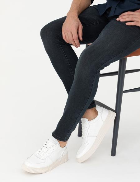 Beyaz %100 Deri Casual Ayakkabı - 50278123028