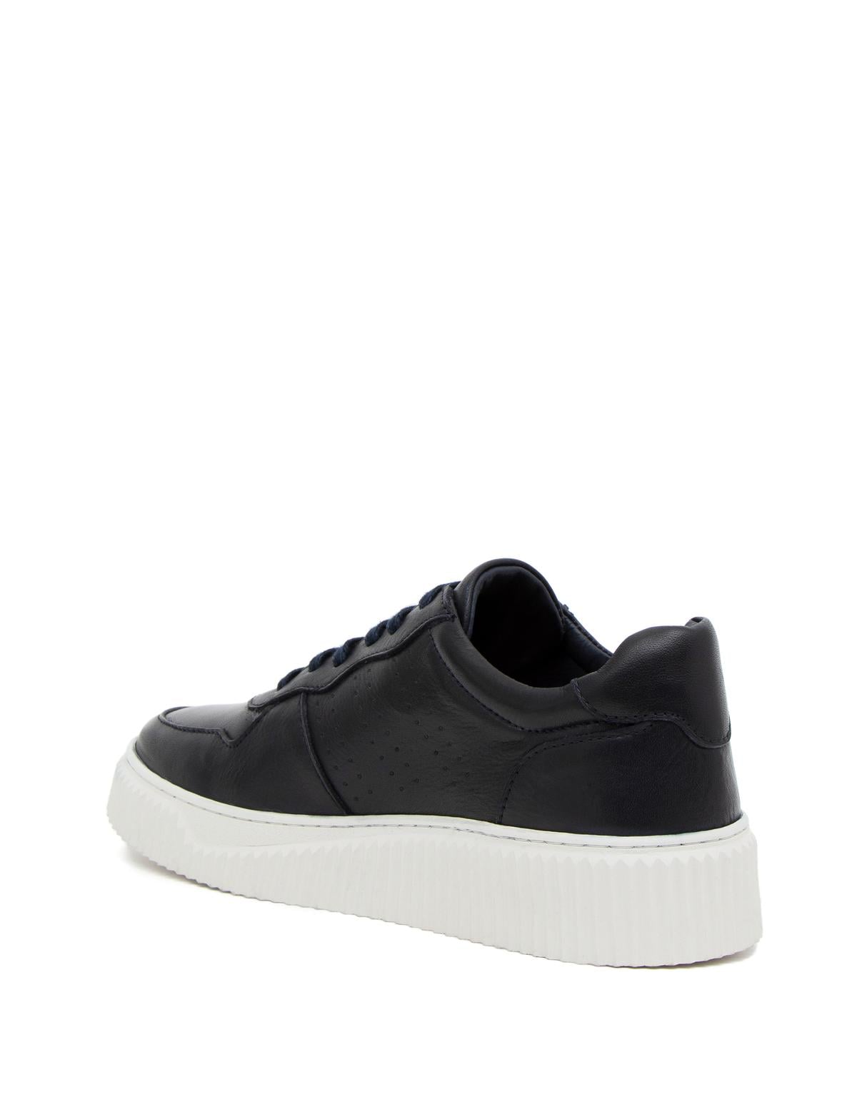 Lacivert %100 Deri Casual Ayakkabı - 50278123036