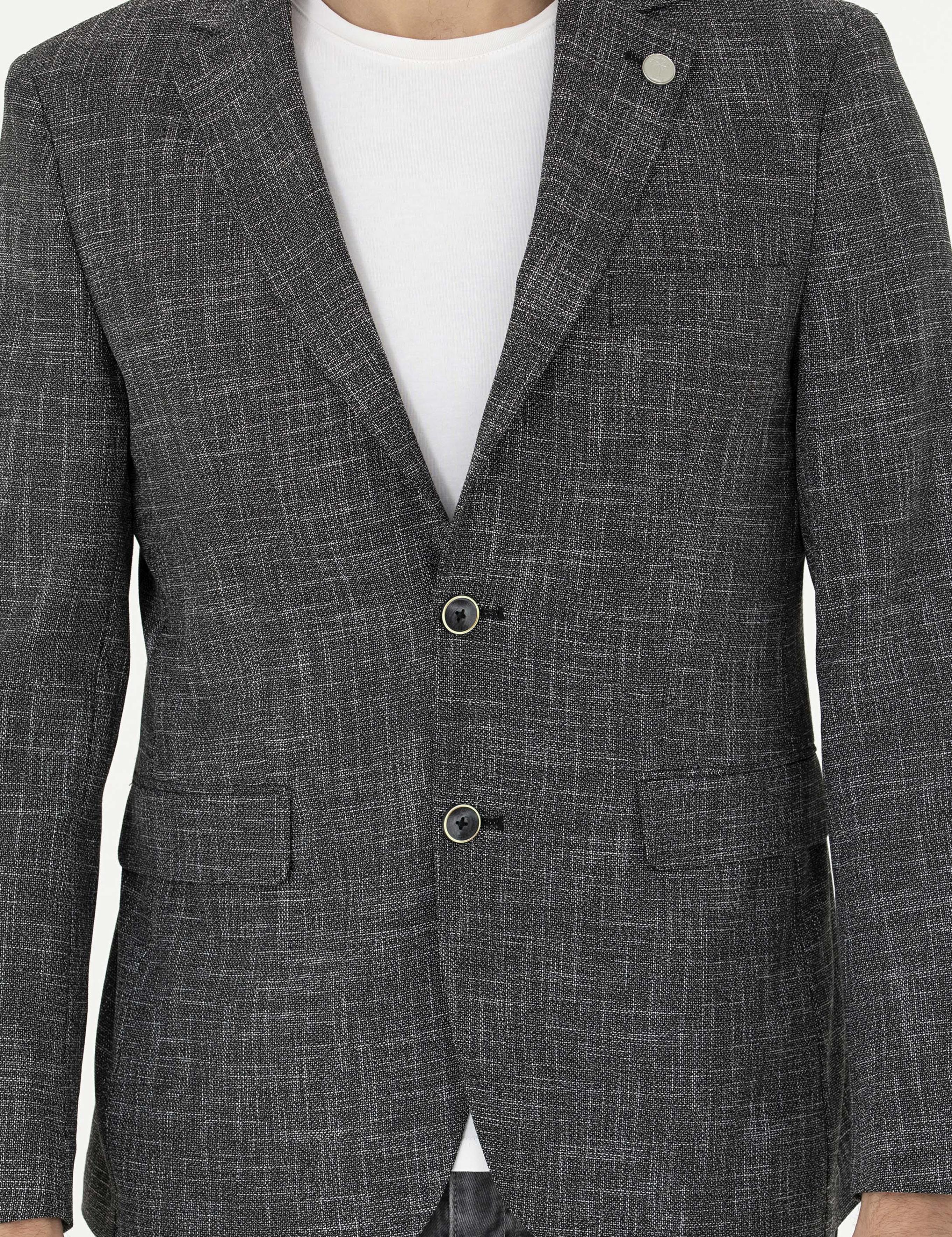 Siyah Slim Fit Ceket