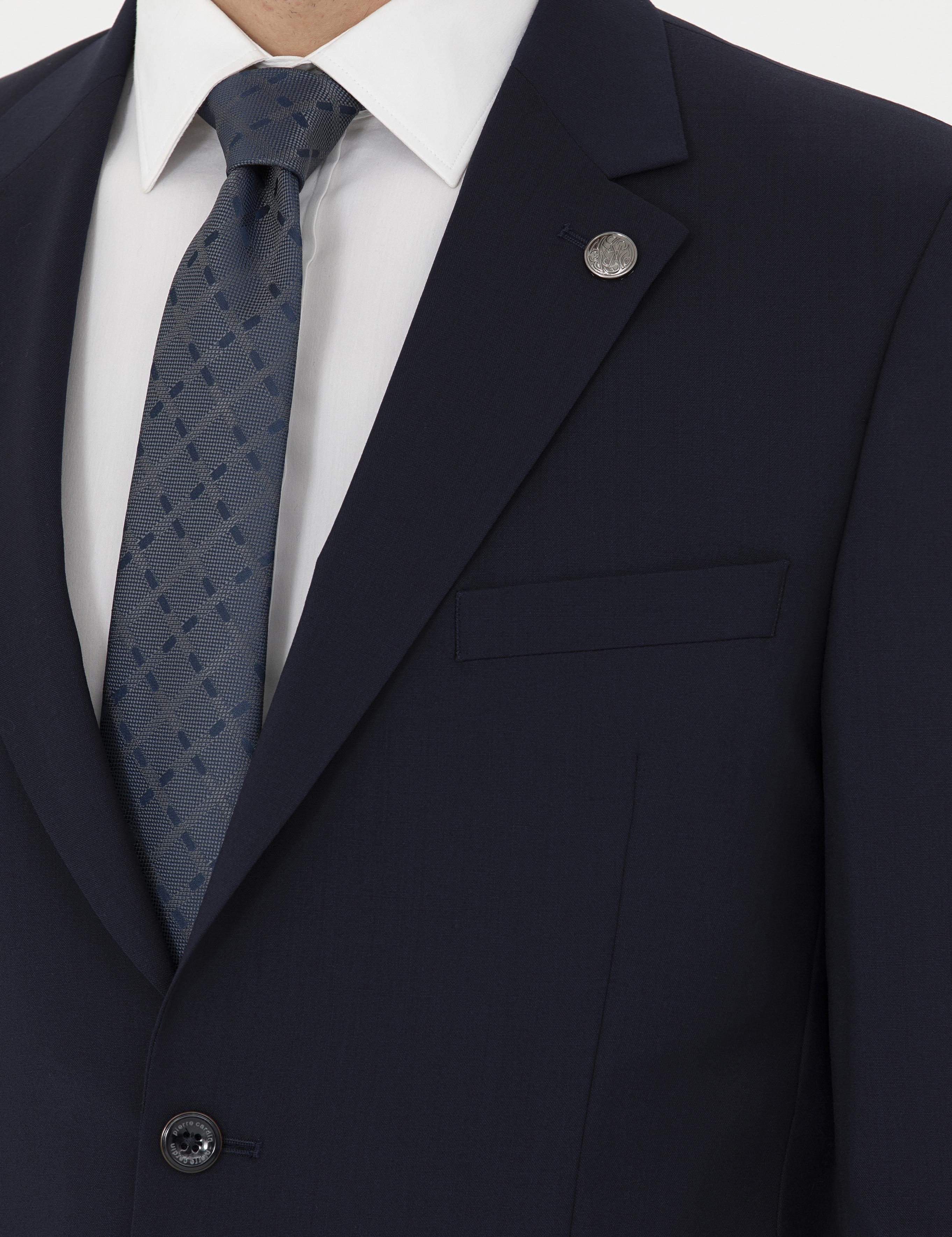 Lacivert Slim Fit Yün Takım Elbise