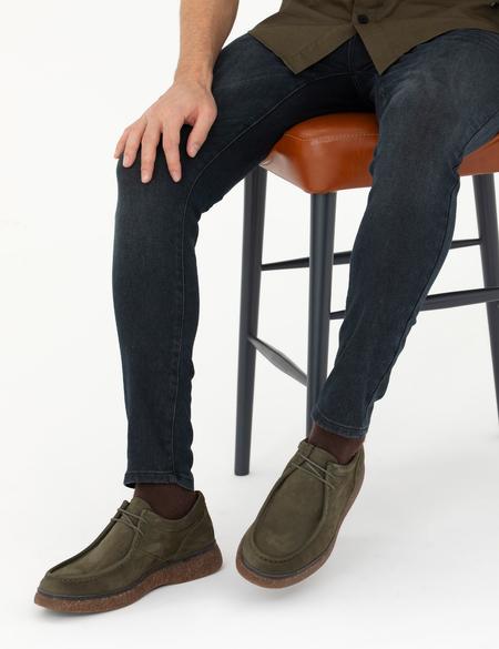 Haki %100 Deri Casual Ayakkabı - 50278652038