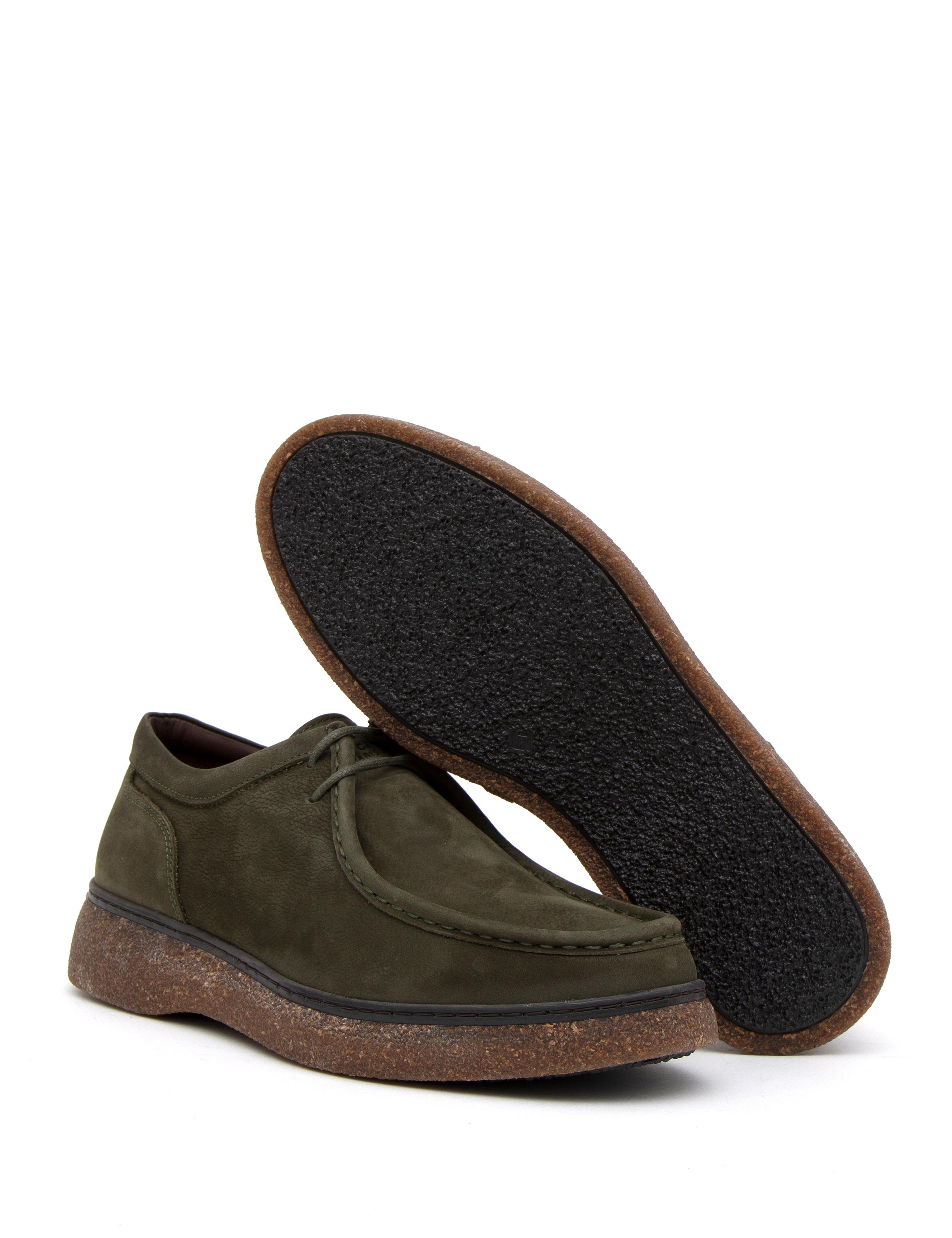 Haki %100 Deri Casual Ayakkabı