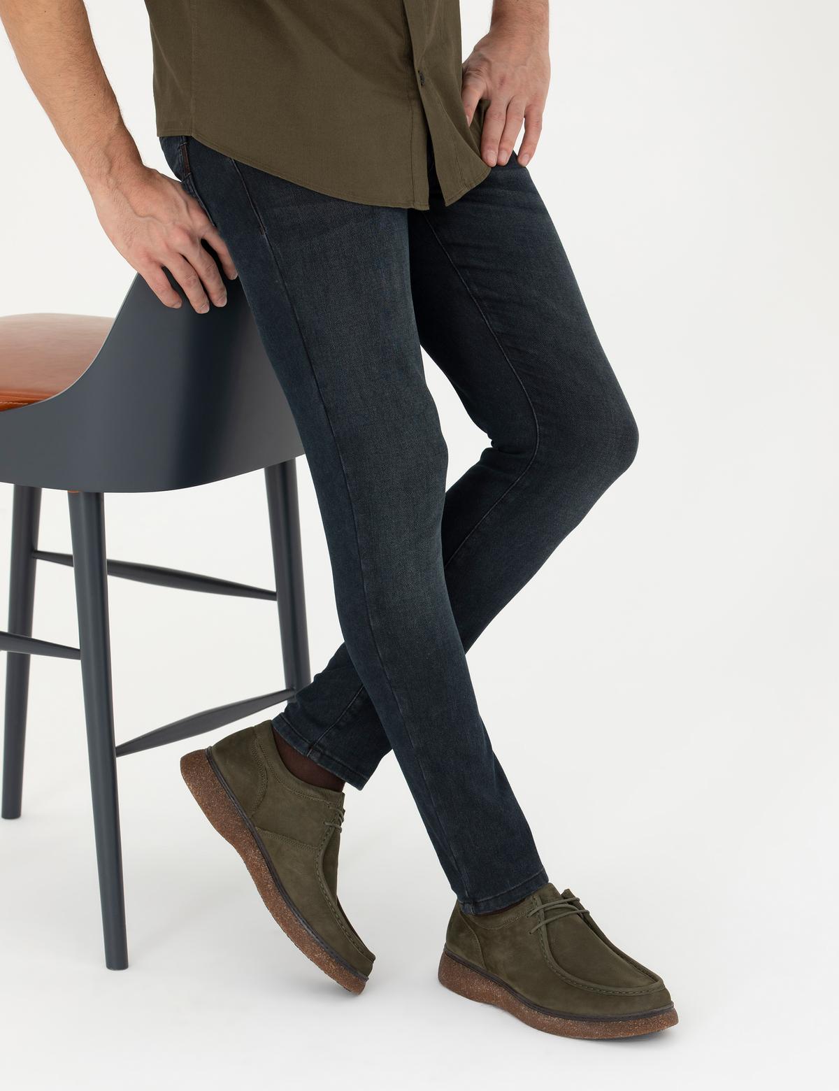 Haki %100 Deri Casual Ayakkabı - 50278652038